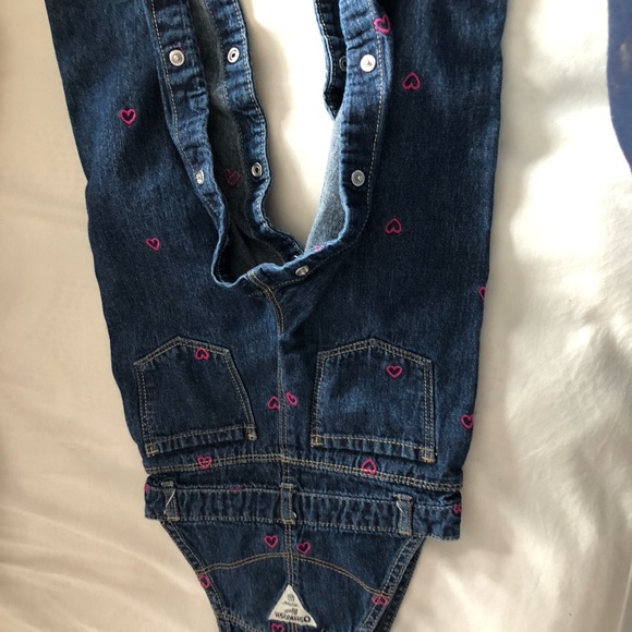 Osh‎ Kosk girls overalls pink hearts 24 months - Picture 5 of 6